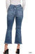 Distressed Knee Flare Denim Pants - LECCE