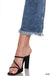 Distressed Knee Flare Denim Pants - LECCE