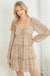 Ditsy Floral Chiffon Ruffled Dress - LECCE