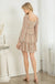 Ditsy Floral Chiffon Ruffled Dress - LECCE
