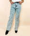 Dogma High Rise Straight Leg Denim Jeans - LECCE