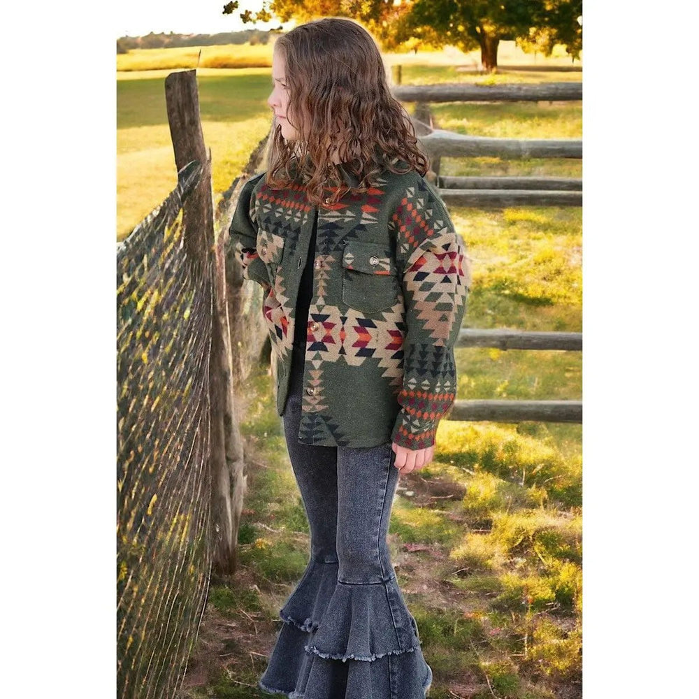 Double Layer Denim Bell Pants - LECCE