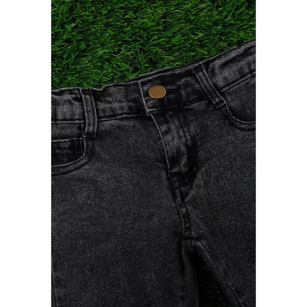 Double Layer Denim Bell Pants - LECCE
