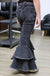 Double Layer Denim Bell Pants - LECCE