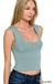 Double Layered Crop Tank Top - LECCE