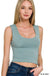 Double Layered Crop Tank Top - LECCE