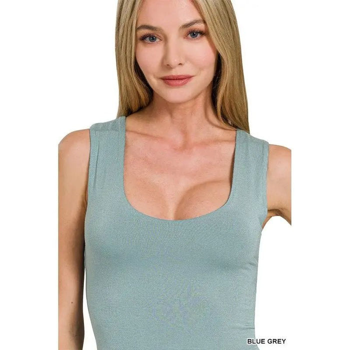 Double Layered Crop Tank Top - LECCE
