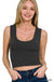 Double Layered Crop Tank Top - LECCE