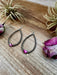 Dyed Pink Turquoise & Sterling Silver Pearl Teardrop Earrings - LECCE