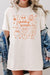 Halloween Doodle Graphic Tee in Black front view