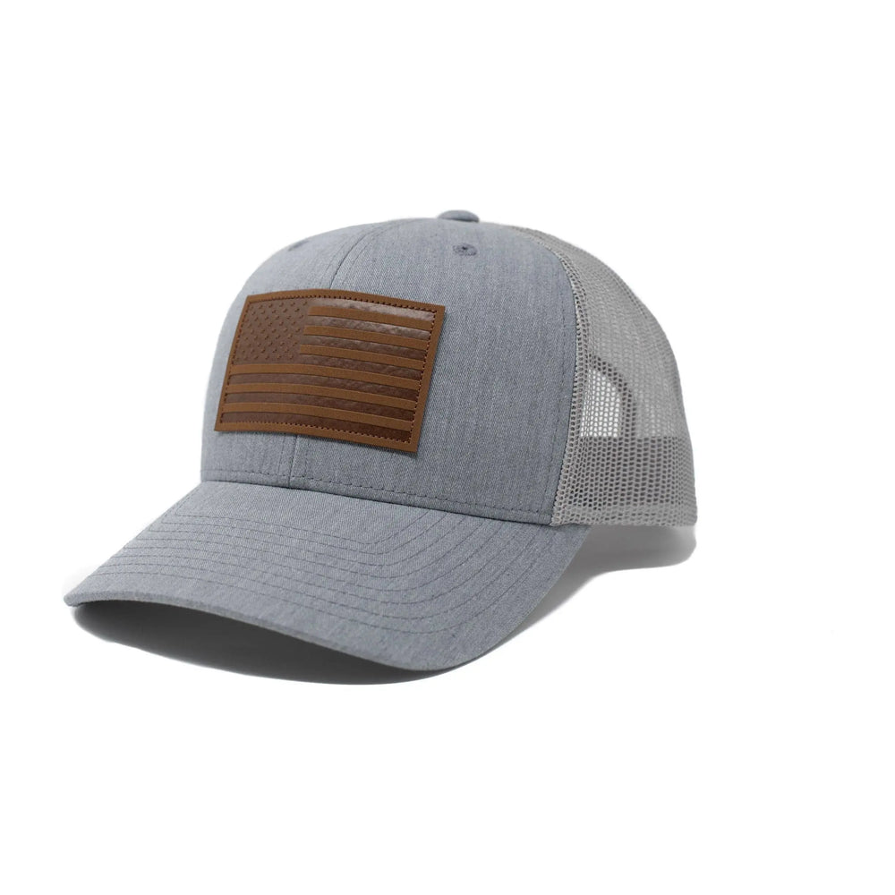 American Flag Hat - Grey 13 Stripes
