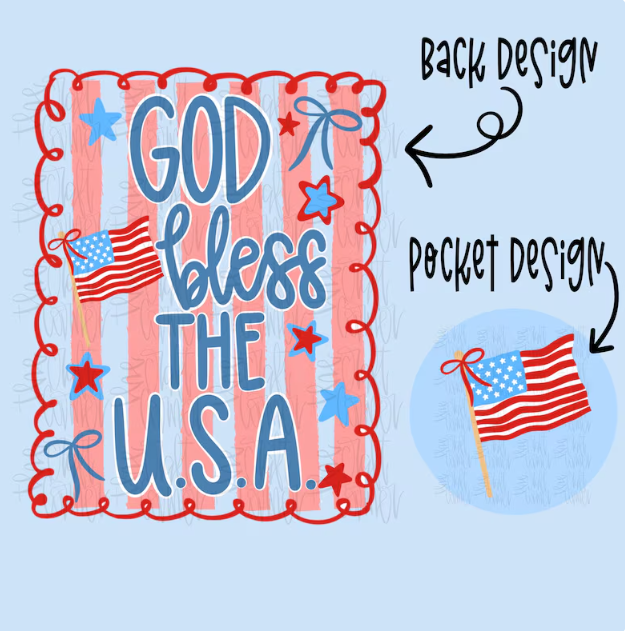 God Bless the USA July 4th Shirt Southern Backroad Tees LLC