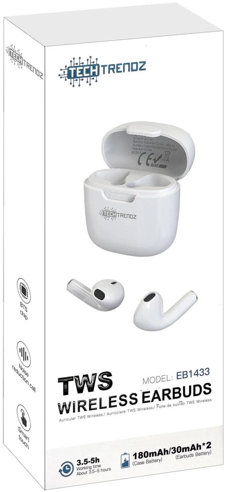 Earbuds w/Case - Compatible with All Smartphones - LECCE