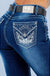 Embroidered Boot Cut Jeans - LECCE