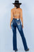 Embroidered Boot Cut Jeans - LECCE
