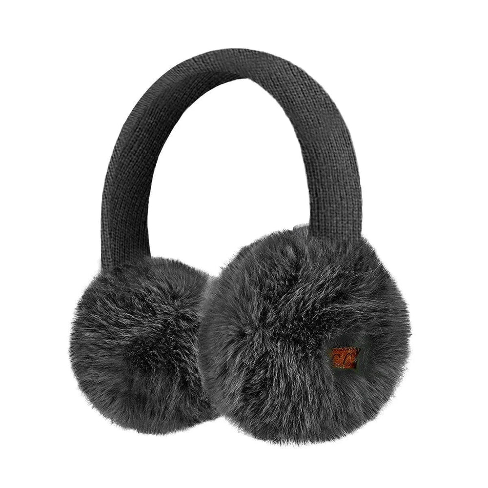 EMS0155 Faux Mink Fur Knitted Earmuffs - LECCE