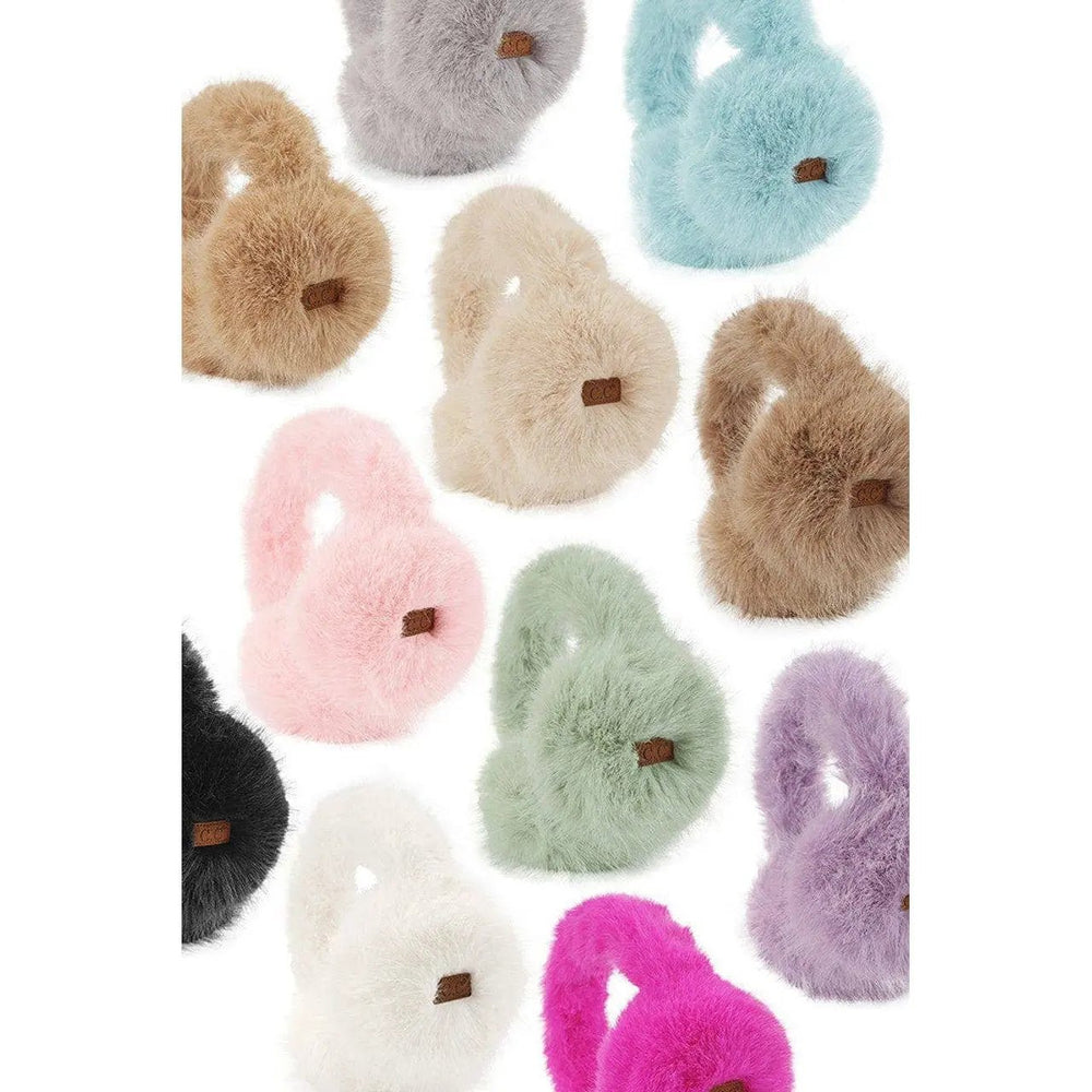 EMS4350 Long Faux Fur Cozy Earmuffs - LECCE