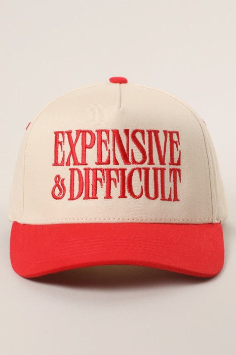 Expensive And Difficult Embroidered Trucker Hat - LECCE