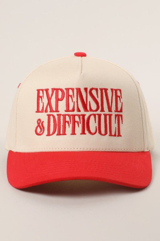 Expensive And Difficult Embroidered Trucker Hat - LECCE