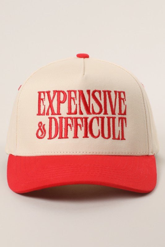 Expensive And Difficult Embroidered Trucker Hat - LECCE