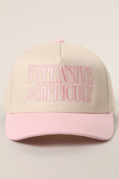 Expensive And Difficult Embroidered Trucker Hat - LECCE