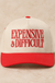 Expensive And Difficult Embroidered Trucker Hat on cream stone - LECCE catalog