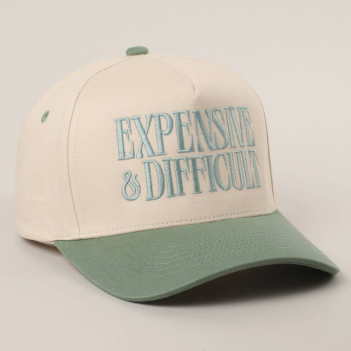EXPENSIVE and DIFFICULT Embroidered Trucker Hat Fashion City