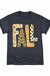 Fall Graphic Tee centered smaller on pure white background