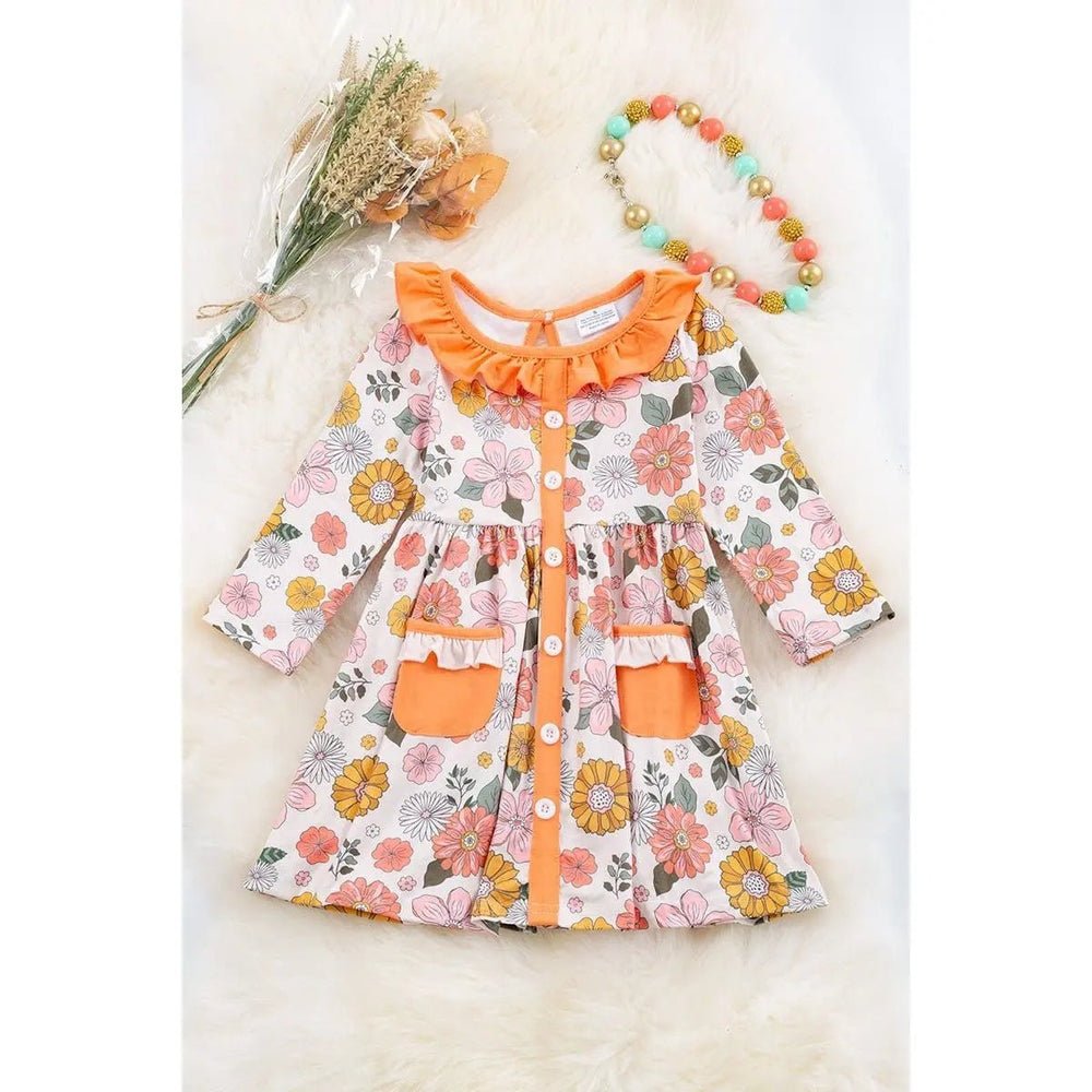 Fallish Floral Prnted Dress. - LECCE
