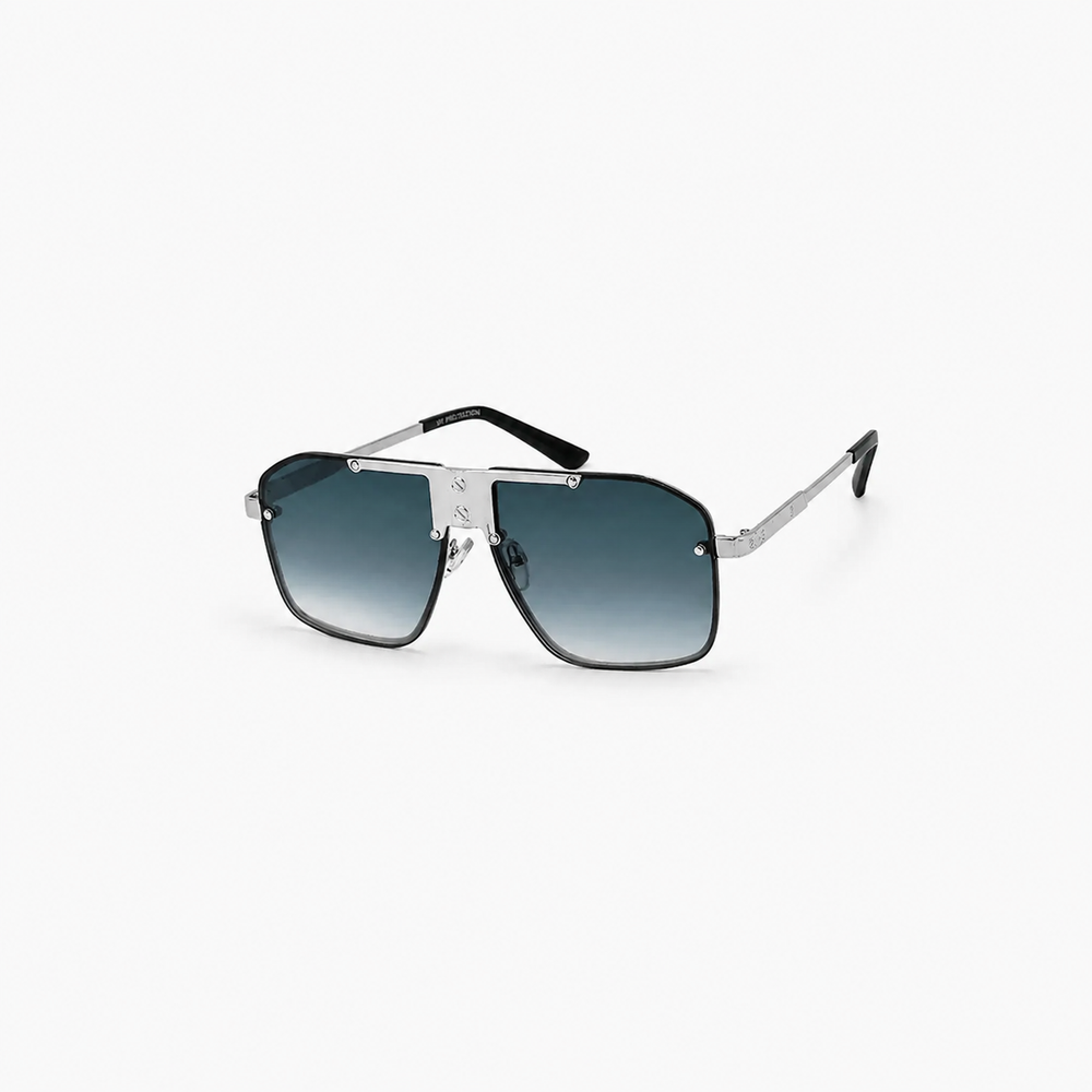 Sunglasses on soft white background
