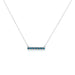WESTERN 925 STERLING SILVER TURQUOISE BAR NECKLACE Snowing West
