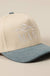 MAMA Ribbon Embroidered Two-Tone Trucker Hat Fashion City