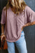 Valerian Corded V Neck Chest Pocket Loose T-shirt Dear lover