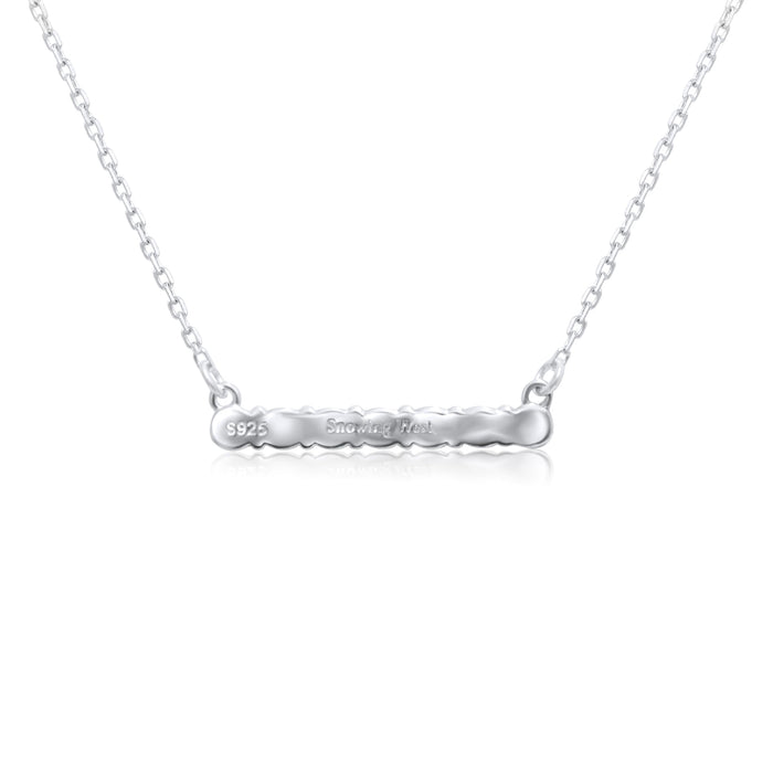 WESTERN 925 STERLING SILVER TURQUOISE BAR NECKLACE Snowing West