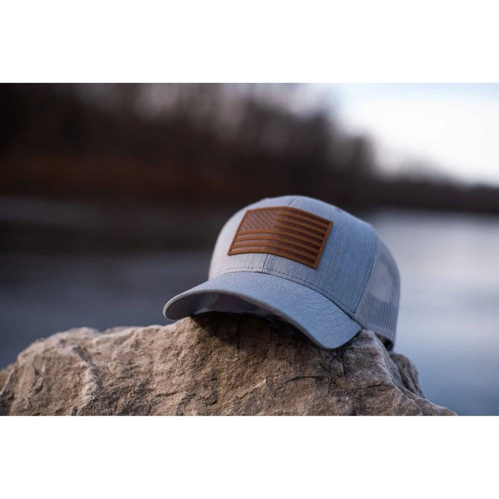 American Flag Hat - Grey 13 Stripes