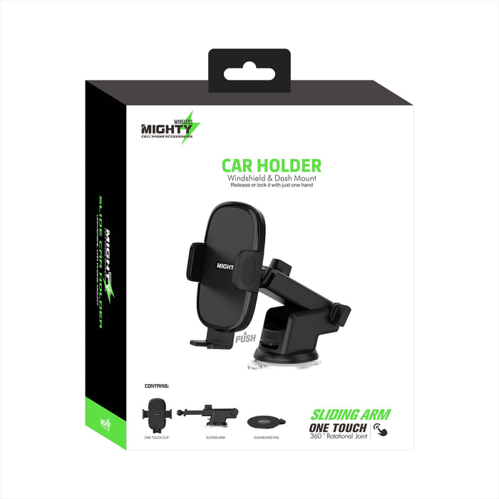 Mighty Wireless Windshield and Dashmount Car Holder MK04