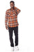 Flannel - Long Sleeve - Plaid - Front Pockets - LECCE
