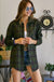 Flannel Shirts Dress With Long Sleeve - LECCE