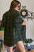 Flannel Shirts Dress With Long Sleeve - LECCE
