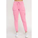Fleece Burnout High Rise Cargo Jogger - LECCE