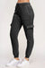 Fleece Burnout High Rise Cargo Jogger - LECCE