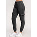 Fleece Burnout High Rise Cargo Jogger - LECCE