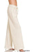 Fleece Exposed Seam Wide Leg Sweatpants - LECCE