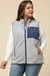 Fleece Zip - Up Vest Featuring Pocket Detail at Side - LECCE