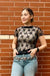 Floral Lace Sheer Mesh Layering Top - LECCE