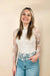 Floral Lace Sheer Mesh Layering Top - LECCE