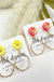 Floral Sunrise Earrings Pink - LECCE