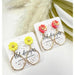 Floral Sunrise Earrings Pink - LECCE