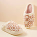 Flower Color Block Home Slippers - LECCE