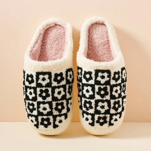 Flower Color Block Home Slippers - LECCE